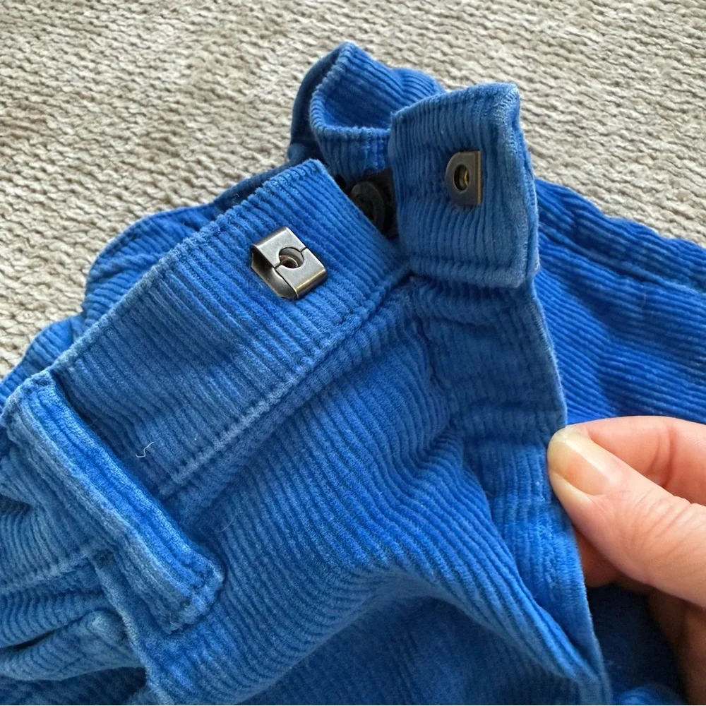 Gap Kids‎ Blue Corduroy Pants Slim Adjustable Waist Size 3